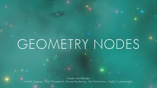 Infinite Looping Starfield Blender Tutorial - No Man's Sky Loading Screen with Geometry Nodes