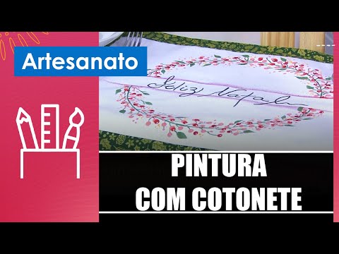 Pinte um lindo jogo americano usando cotonetes com a artesã Verônica Silva – 04/12/24