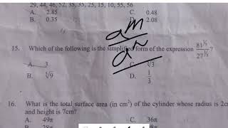 EXAM MATH'S GRADE 12 NATURAL SCIENCE 2025 QUESTION 15