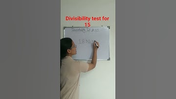 Divisibility test for 15
