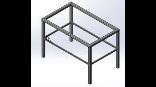 Estructura mesa Soldadura  SolidWorks