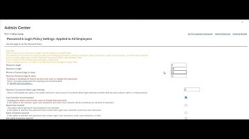 SAP SuccessFactors -  Password & Login Policy Settings #configuration #sapsuccessfactors #password