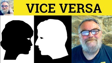 😎 Vice Versa Meaning - Vice Versa Defined - Vice Versa Definition - Vice Versa Explained Vice Versa