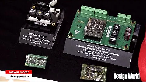 New ESCON drives for brushed brushless DC motors are compact, powerful