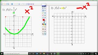Algebra 2 2.1 problems 1 and 2