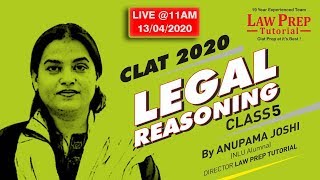 Clat online coaching, Class 5 Legal Reasoning by Anupama Joshi ...