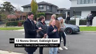 Live Auction @ 13 Nonna Street, Oakleigh East Live Auction @ 13 Nonna Street, Oakleigh East