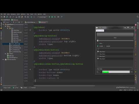 44  PyQt Framework  Стиль для QSpinBox