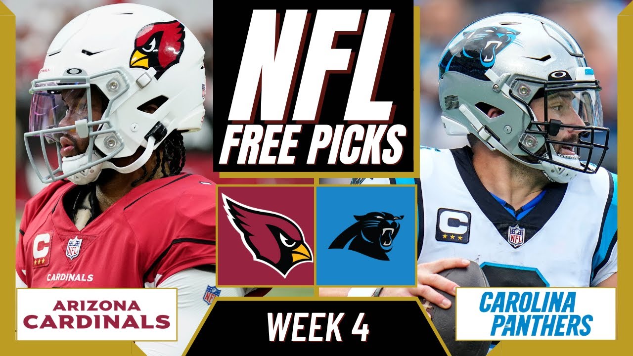 CARDINALS vs PANTHERS NFL Picks and Predictions (Week 4) NFL Free