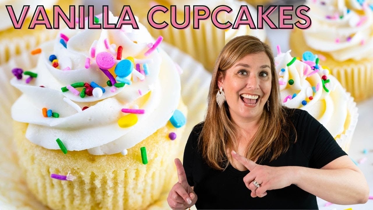Easy Vanilla Cupcake Recipe - Sugar Spun Run