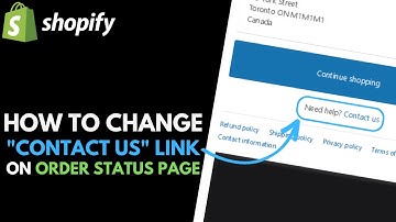 Shopify: How to Change Contact Us Link on the Order Status Page