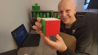 7x7 Rubik's cube solved blindfolded in 57:22 (7BLD) - FULL video