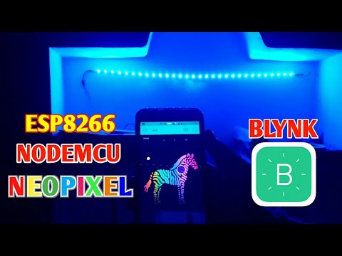 IOT ESP 8266 Nodemcu contrlant la bande LED Neopixel ws2812 sur Internet  laide de lapplication BLYNK