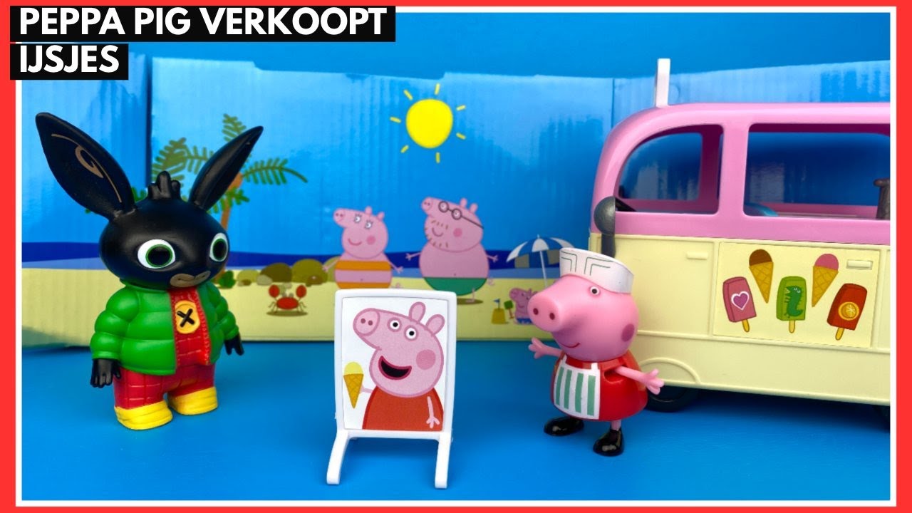 Zuidwest Verbeelding spiegel Peppa Pig's Ice Cream Van uitpakken | Family Toys Collector - YouTube
