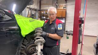 Tech tip when replacing a strut assembly.