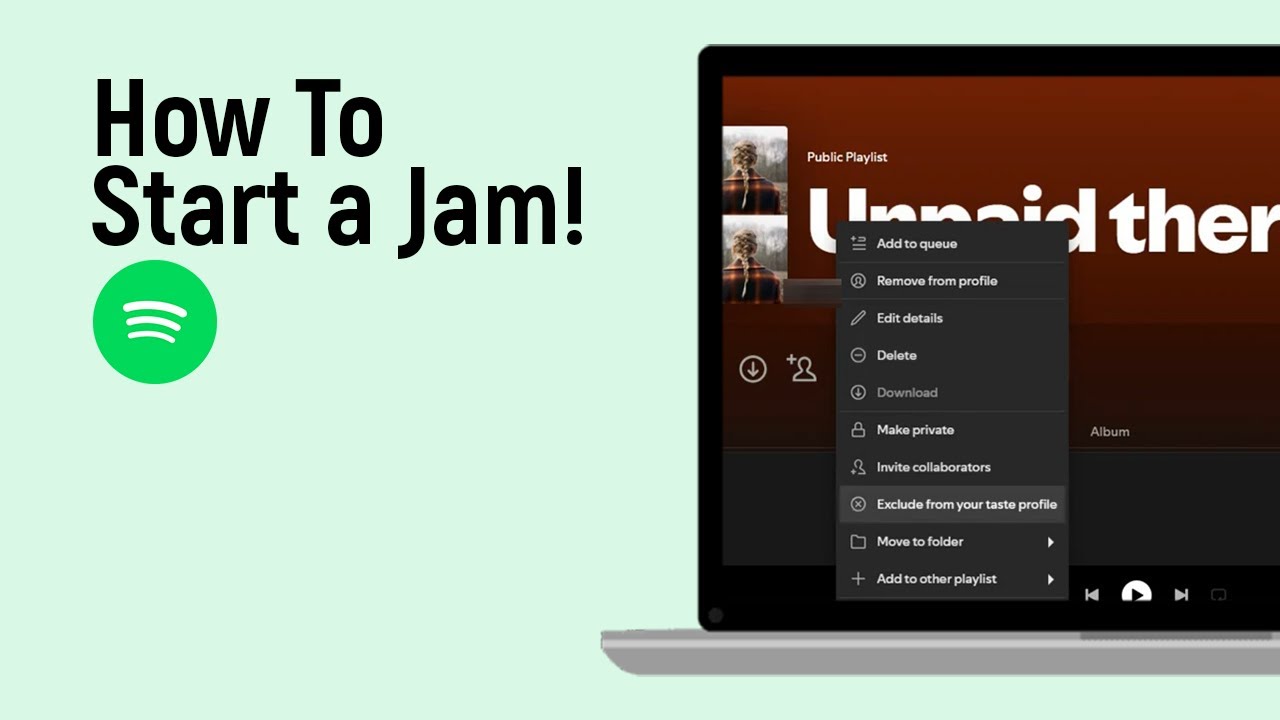 How to Start a Spotify Jam [easy] - YouTube