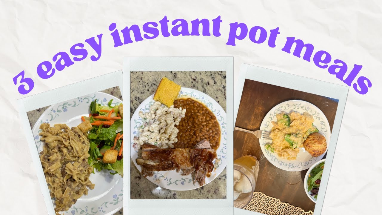 3 Easy and Comforting Instant Pot Recipes