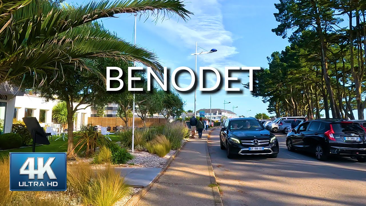 [4K]🌴Benodet Coastline City Walking Tour 2023 (France) | HDR 60fps