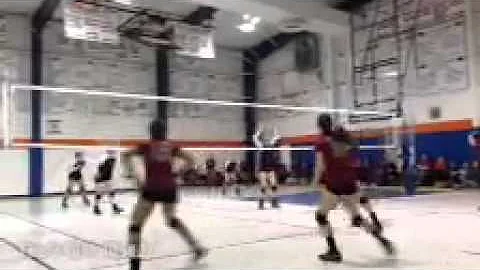 Emily Waddell volleyball game