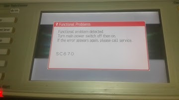 Error sc 670 RICOH AF MP 2553 3010 3053 3350 3351 3352 3353
