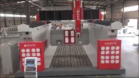 5 axis CNC router gantry moving milling machine #5axiscncmachine #5axiscncrouter