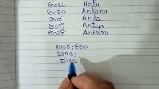 Ep 08/Kannada words in english/Kannada Reading and Writing/How To Read and Write Kannada words