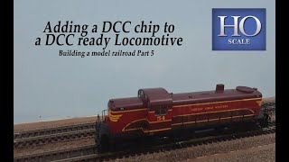 Adding a DCC chip to a DCC ready Loco