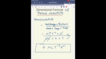 Trick for Dimensional formula of Thermal Conductivity #dimensionalformula #neet #jeemains #jee