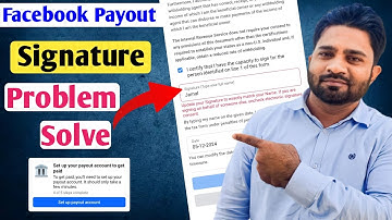 Facebook tax form signature problem | Digital signature | Signature Kaise Kare |