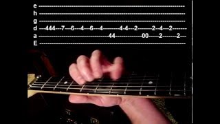 Video thumbnail of "Depeche Mode Personal Jesus Guitar Video Lesson with tabs"