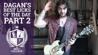 Dagan's 5 Best Guitar Licks Of The Day PT. 2 - Best Of Lockdown Live - 5 MORE Essential Guitar Licks