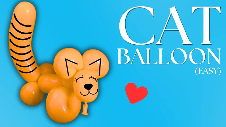 How to Make a Cat Balloon Animal (Easy Version) - Balloon Animals for Beginners