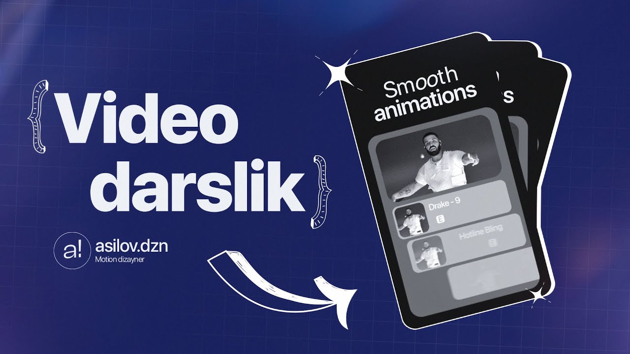 Silliq UI stildagi animatsiyalar qanday qilinadi? (video darslik)