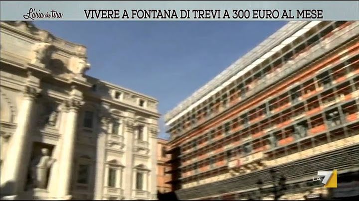 Vivere a Fontana di Trevi a 300 euro al mese