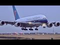 120 planes in 1 hour  paris cdg airport plane spotting close up big airplane heavy landing