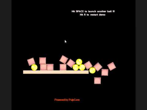 Pulpcore 2D physique demo