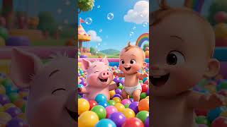 The Wheels on the bus #kidsshorts #learnabc #toddlerlearning #renoldtv