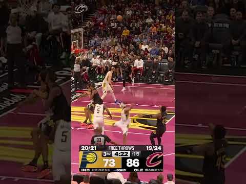 ZO WITH THE DIME. DON WITH THE TRIPLE. #cavs #cleveland