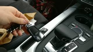 audi a5 2017 problems - key not recognised