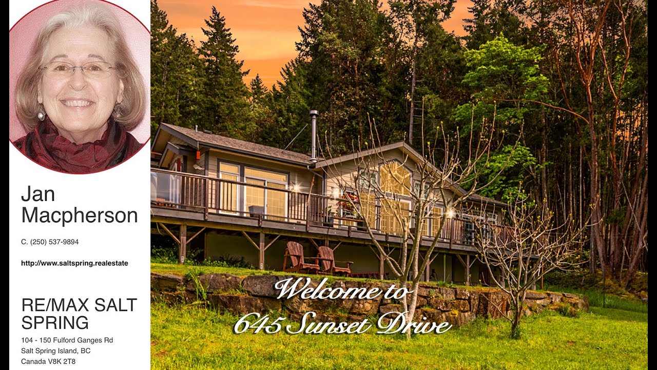 to 645 Sunset Drive, Salt Spring Island, BC, Canada YouTube