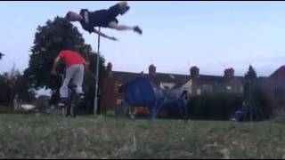 Webster Sideflip off a Bench Over a Person 2016