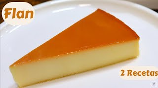 Flan Tradicional Y Flan Con Queso Crema) | Flan (Traditional and With Cream Cheese