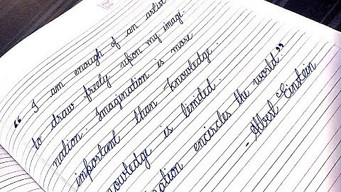 Albert Einstein Quotes | Handwriting practice for beginners | Improve your handwriting 👌
