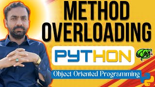 Lec-61: method overloading in python | object oriented programming | python full course