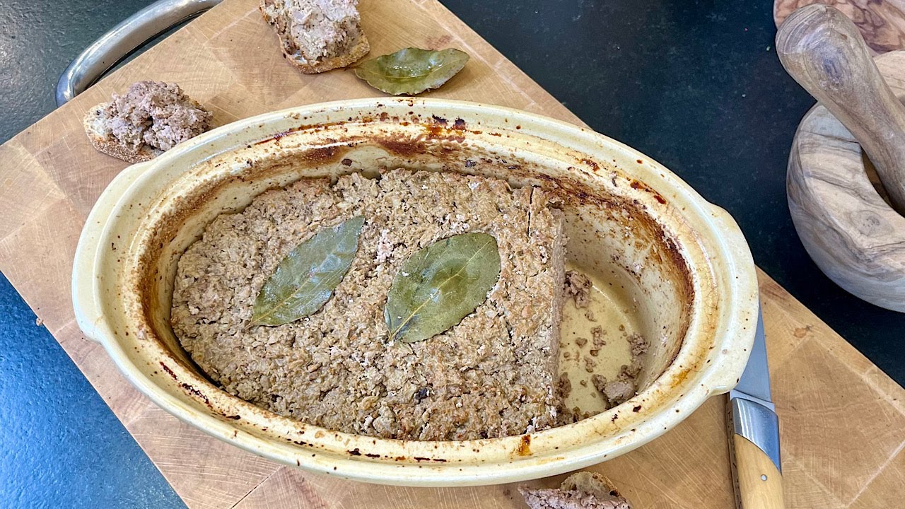 Ma terrine  maison facile aux foies de volailles et canard