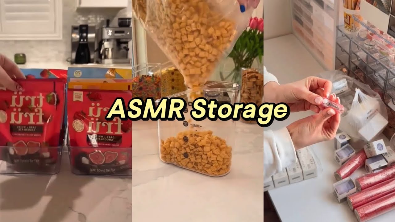 ASMR沉浸式收纳-化妆品收纳，零食收纳，文具收纳