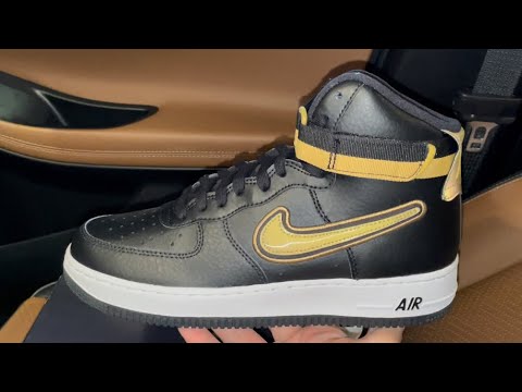 Nike Air Force 1 High '07 LV8 Sport NBA Black / Gold  Nike air force, Nike air  force sneaker, Nike air force 1 high