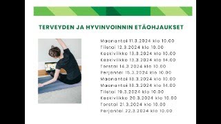 Terveyden ja hyvinvoinnin etäohjaukset - Ohjaus 7