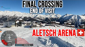 [4K] Skiing Aletsch Arena, The Final Crossing - End of Visit, Wallis Switzerland, GoPro HERO13