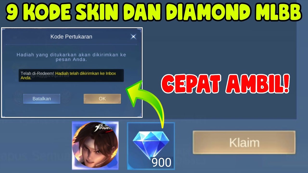 9 KODE REDEEM MOBILE LEGENDS TERBARU HARI INI KLAIM SKIN & DIAMOND ...